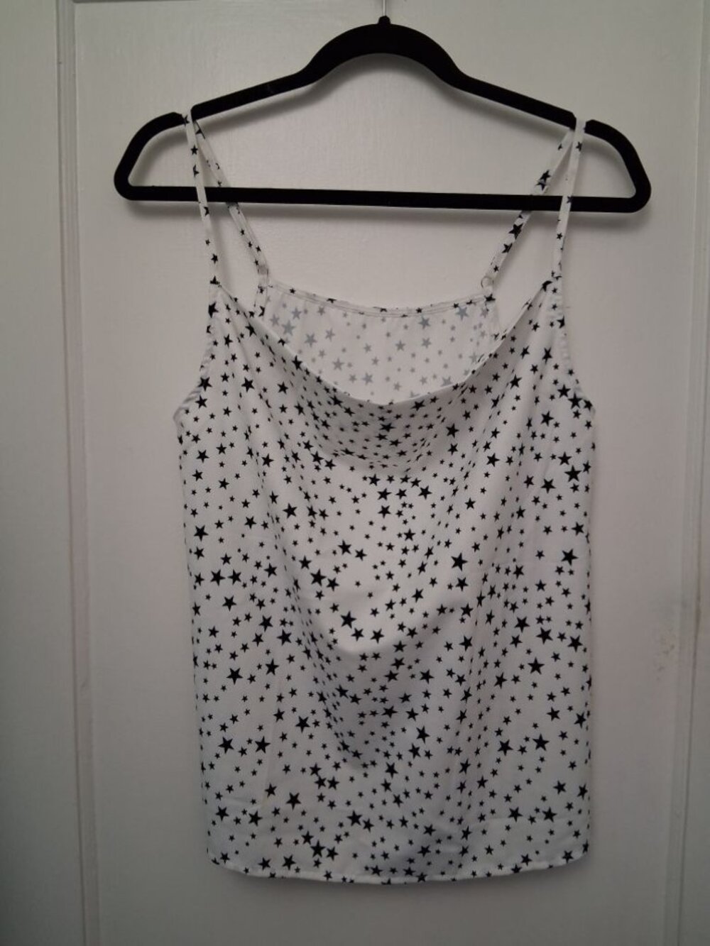 Women's Sleeveless Tank Top with Black Stars